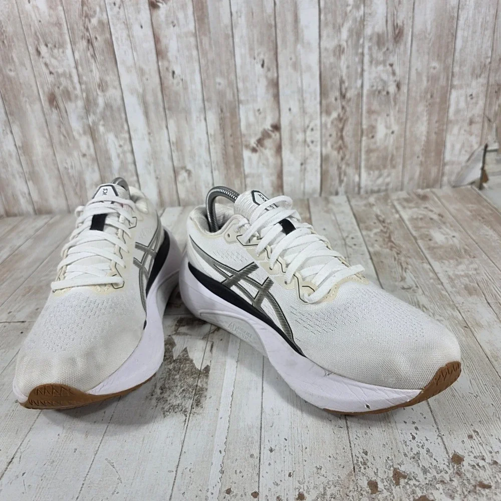 ASICS GEL-Kayano 30 Womens Running Shoes White Black Gum 1012B615 Size 10
